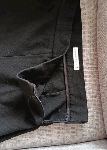 Siyah Kadın Keten Kumaş Pantolon 38 beden - Görsel 6