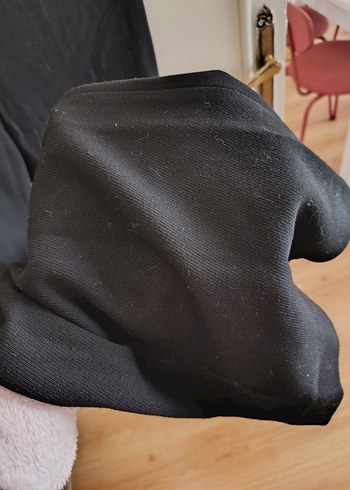 Siyah Kadın Keten Kumaş Pantolon 38 beden - Görsel 3