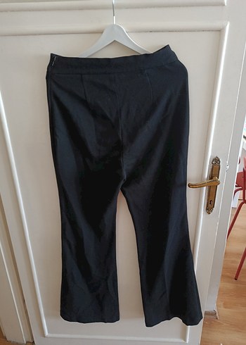 Siyah Kadın Keten Kumaş Pantolon 38 beden - Görsel 4