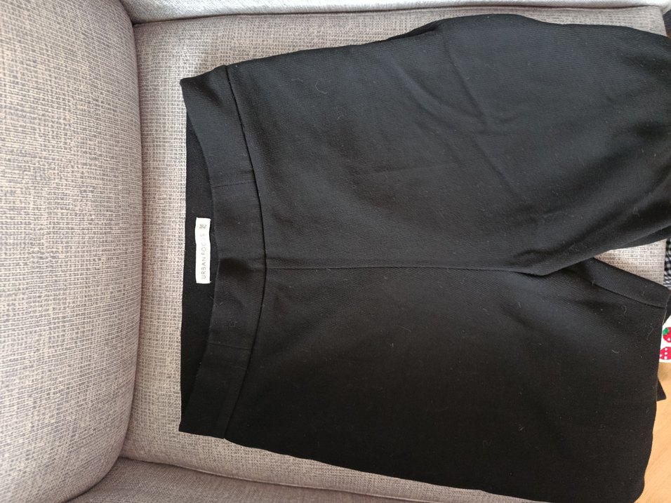 Siyah Kadın Keten Kumaş Pantolon 38 beden - Görsel 5