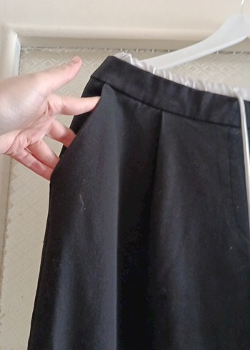 ZARA 38 beden siyah kumaş pantolon - Görsel 2