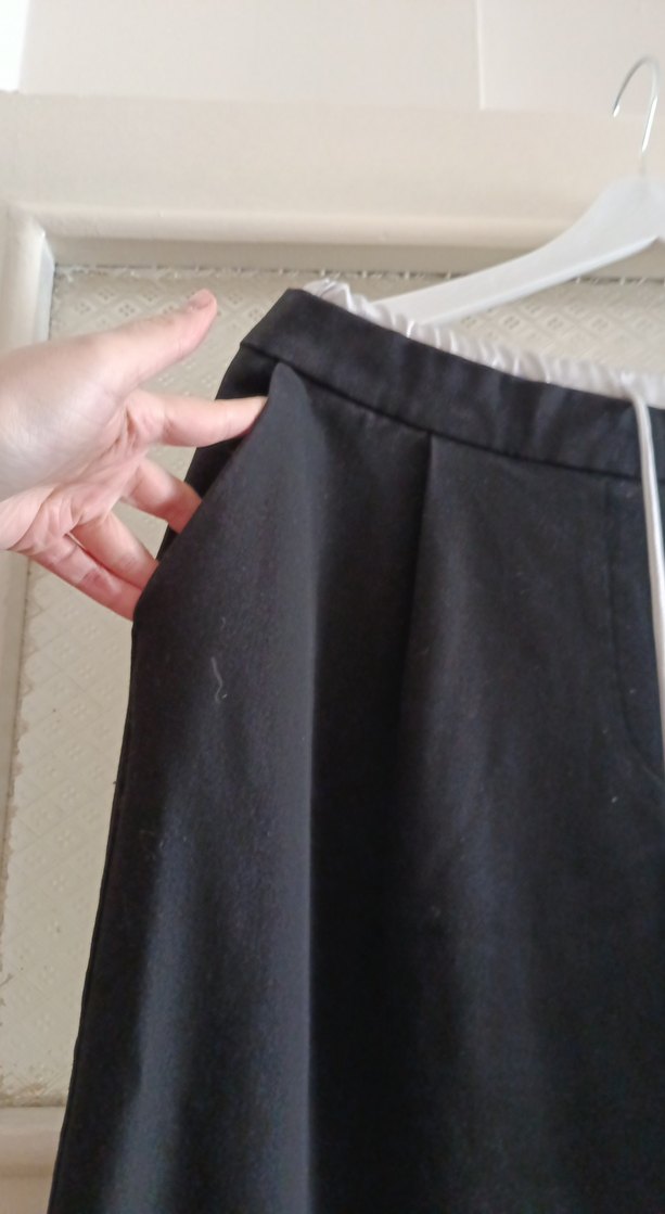 ZARA 38 beden siyah kumaş pantolon - Görsel 2