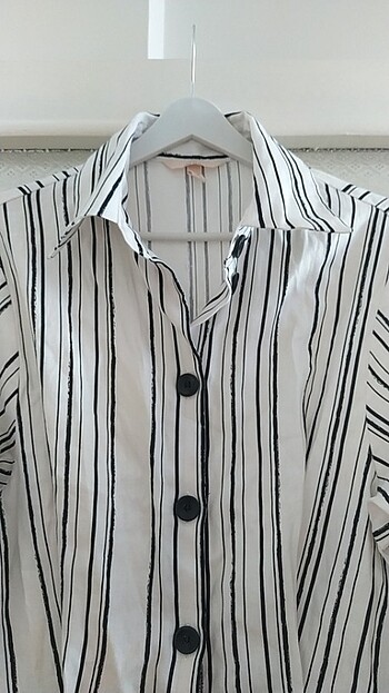 H&M H&M 38 beden Gömlek Elbise Zebra desen