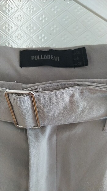 38 Beden Pull and Bear 38 beden açık gri kumaş pantolon