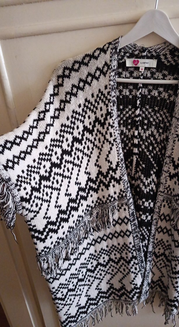KOTON Bohem Desenli Örgü Kadın Hırka M BEDEN - Görsel 3
