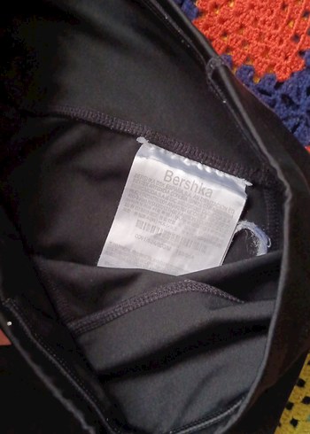 BERSHKA Siyah Kadın Tayt M BEDEN - Görsel 3