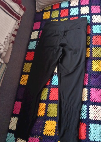 BERSHKA Siyah Kadın Tayt M BEDEN - Görsel 5