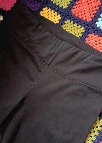 BERSHKA Siyah Kadın Tayt M BEDEN - Görsel 4