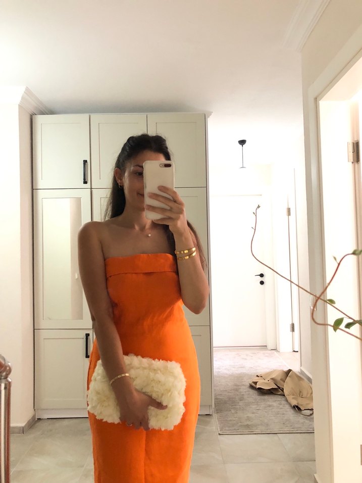 Krem rengi çanta - Görsel 2