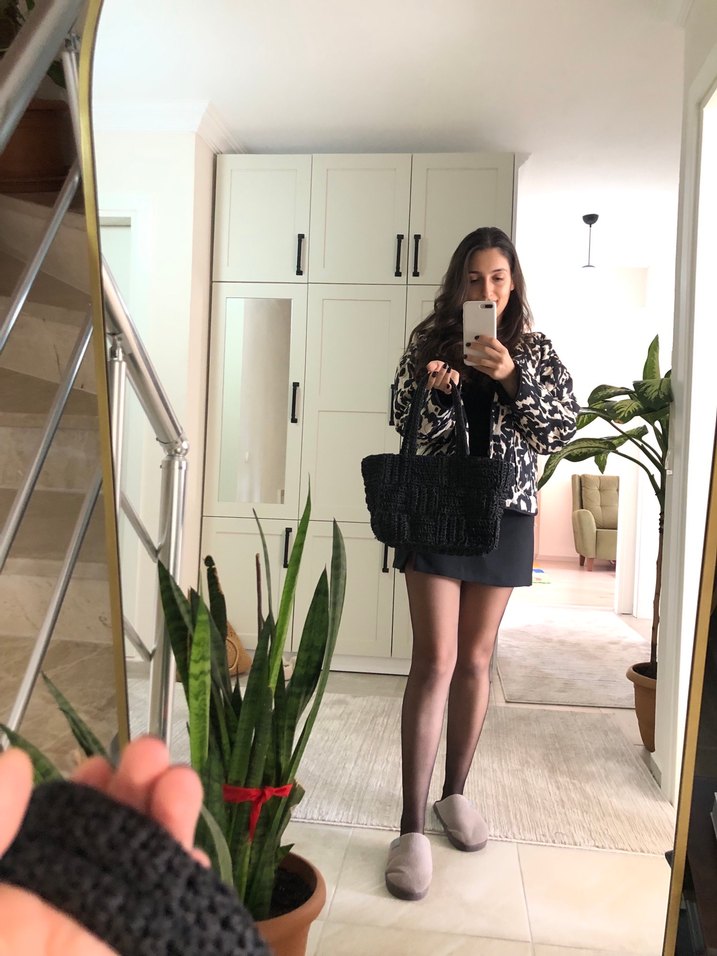 Siyah kol çantası Beymen marka model - Görsel 2