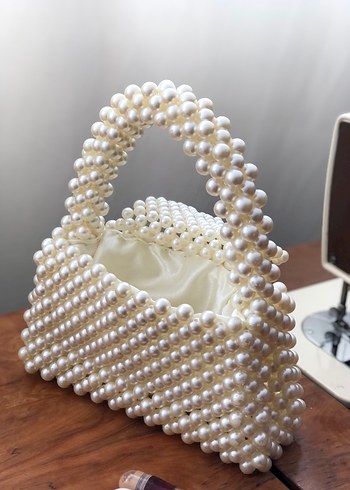 İnci büyük boy çanta - Görsel 7