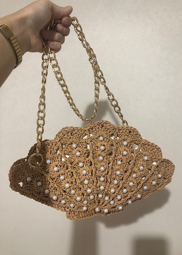 İncili midye çanta - Görsel 4