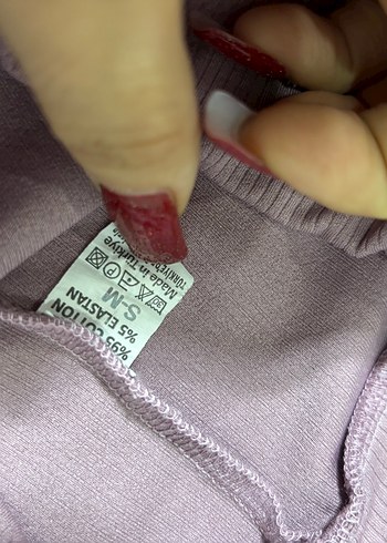 Mor Elastik Kadın Tayt - Görsel 3