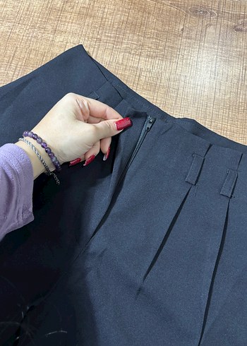 Mini kumaş şort - Görsel 2