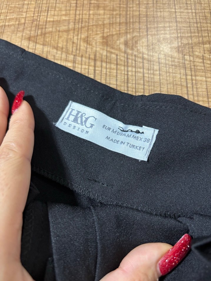 Mini kumaş şort - Görsel 3