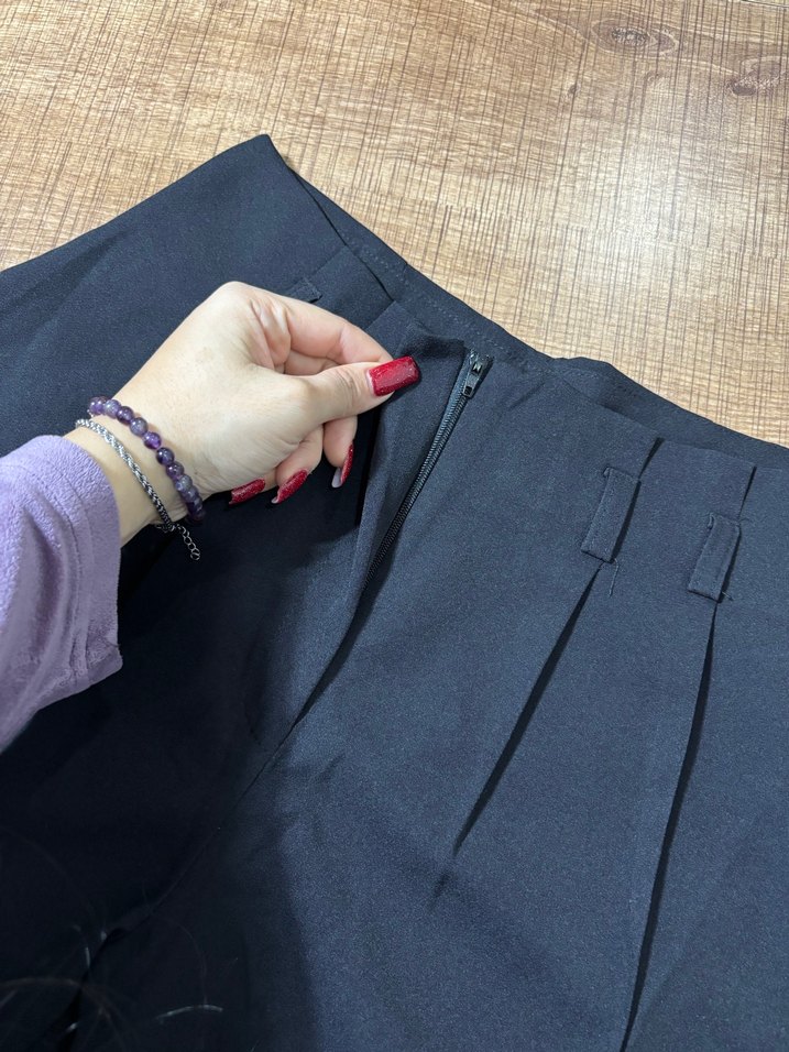 Mini kumaş şort - Görsel 2