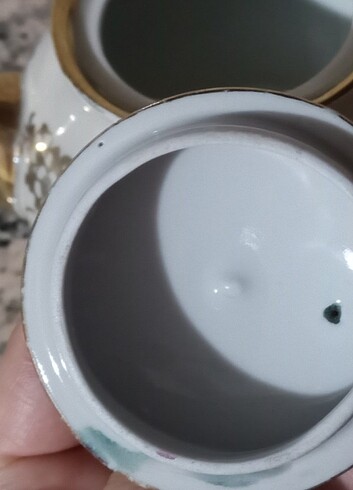 İstanbul porselen yaldızlı çaydanlık  - Görsel 6