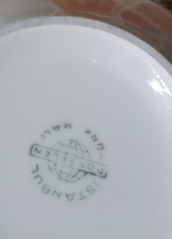 İstanbul porselen yaldızlı çaydanlık  - Görsel 7