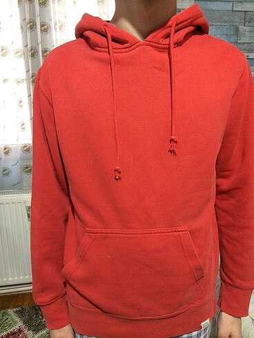 15-16 Yaş Beden kırmızı Renk Pull&bear sweatshirt