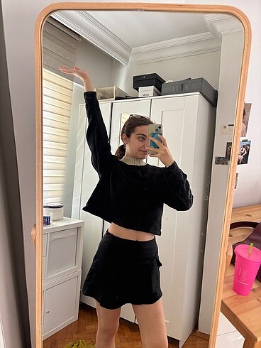 Zara Zara sweatshirt boyun detaylı