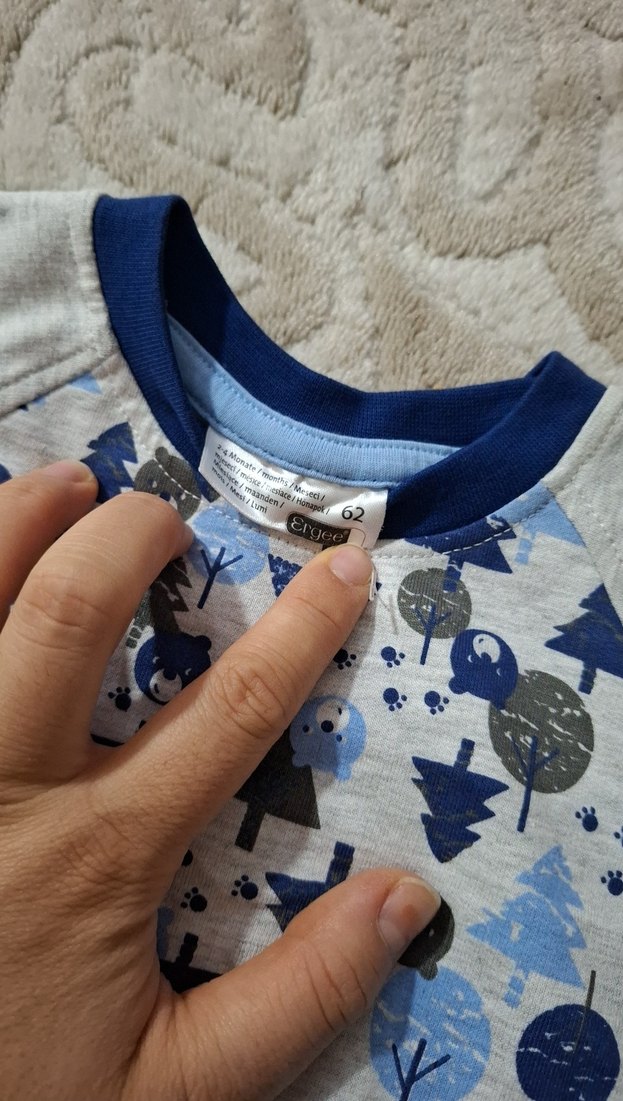 uzun kollu 2 tane yenidogan tulum 2 ust 1 alt - Görsel 4