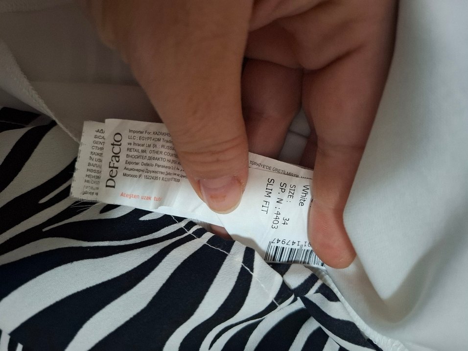 Zebra Desenli Kadın  Elbise - Görsel 2