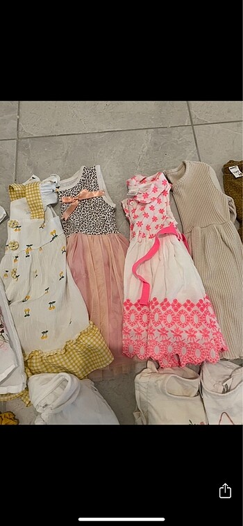 12-18 Ay Beden çeşitli Renk Kız bebek kıyafetleri