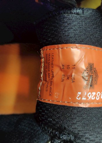  orjinal HARLEY DAVİDSON  Siyah Deri erkek  Bot - Görsel 7