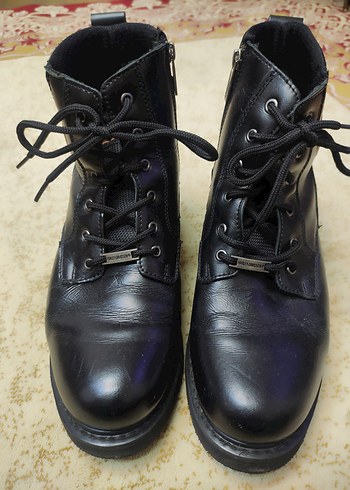  orjinal HARLEY DAVİDSON  Siyah Deri erkek  Bot - Görsel 2
