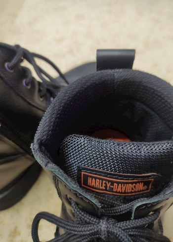  orjinal HARLEY DAVİDSON  Siyah Deri erkek  Bot - Görsel 5