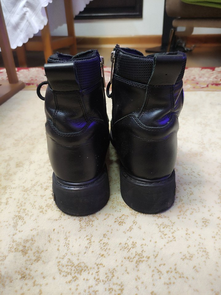  orjinal HARLEY DAVİDSON  Siyah Deri erkek  Bot - Görsel 3