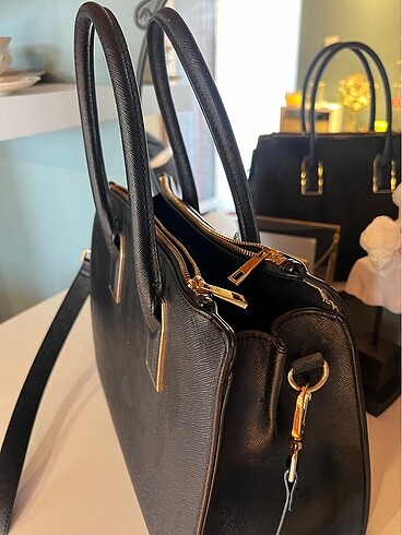 Beden siyah Renk H&M shopper çanta