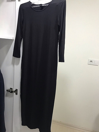 xs Beden Maxi siyah elbise
