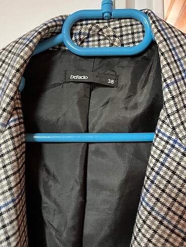 38 Beden ekose desenli blazer ceket