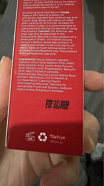 Diğer She vec kırmızı peeling aha bha