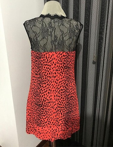 s Beden Guess Leopar Mini Elbise Gece