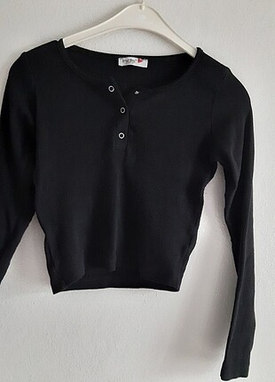 Siyah Basic Bluz