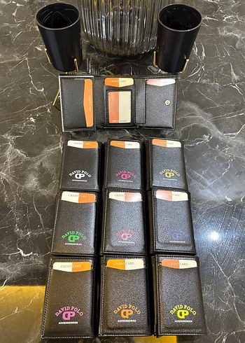 David Polo Siyah Erkek Deri Cüzdan - Görsel 11