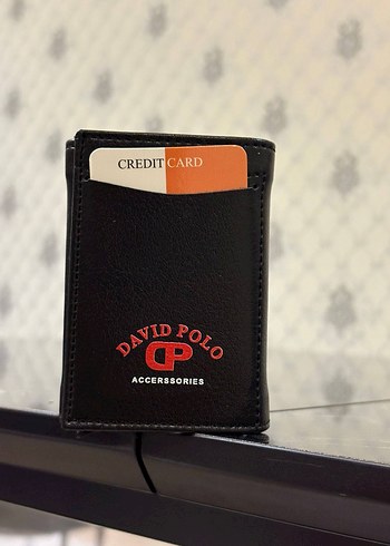 David Polo Siyah Erkek Deri Cüzdan - Görsel 5