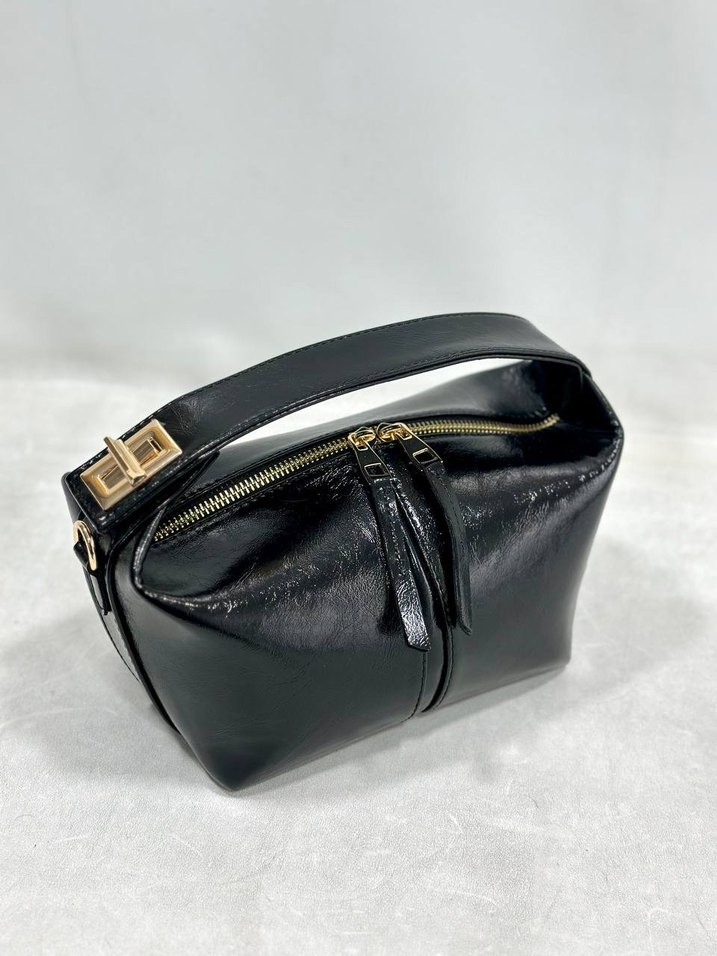 Kahverengi Deri Kemerli Kadın Çanta - Görsel 3