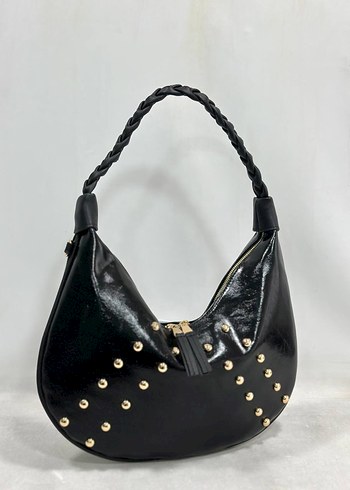 Kahverengi Deri Nakışlı Kadın Omuz Çantası - Görsel 7