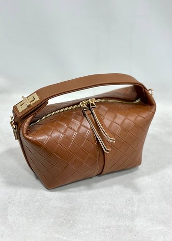 Kahverengi Deri Kadın Çanta - Görsel 3