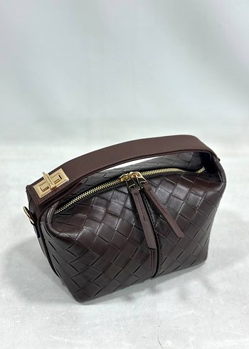 Kahverengi Deri Kadın Çanta - Görsel 7