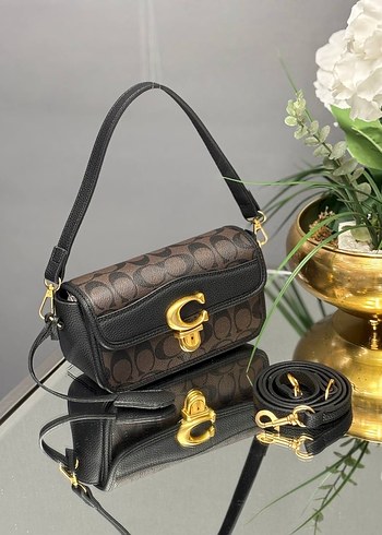 Kahverengi Desenli Deri Kadın Çanta - Görsel 5