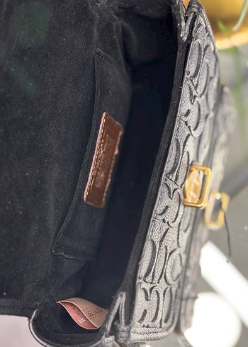 Kahverengi Desenli Deri Kadın Çanta - Görsel 14