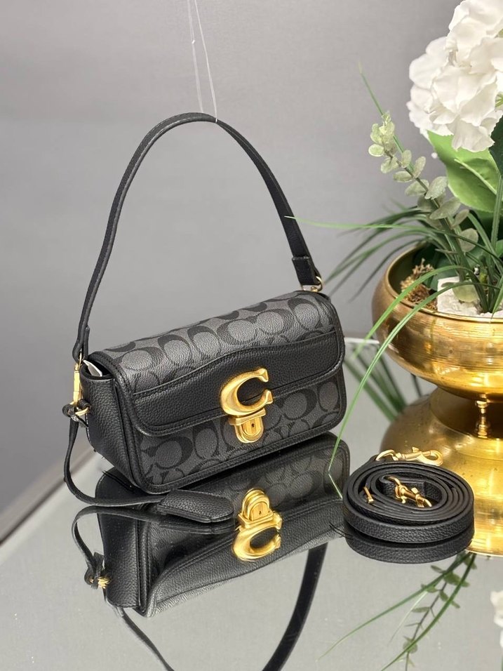 Kahverengi Desenli Deri Kadın Çanta - Görsel 2