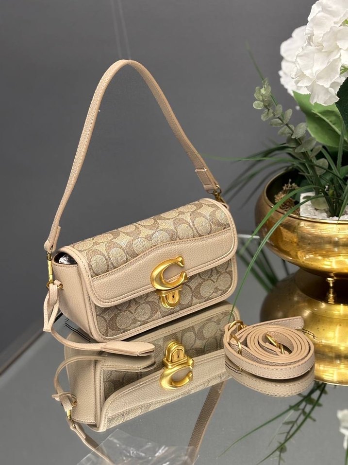 Kahverengi Desenli Deri Kadın Çanta - Görsel 4