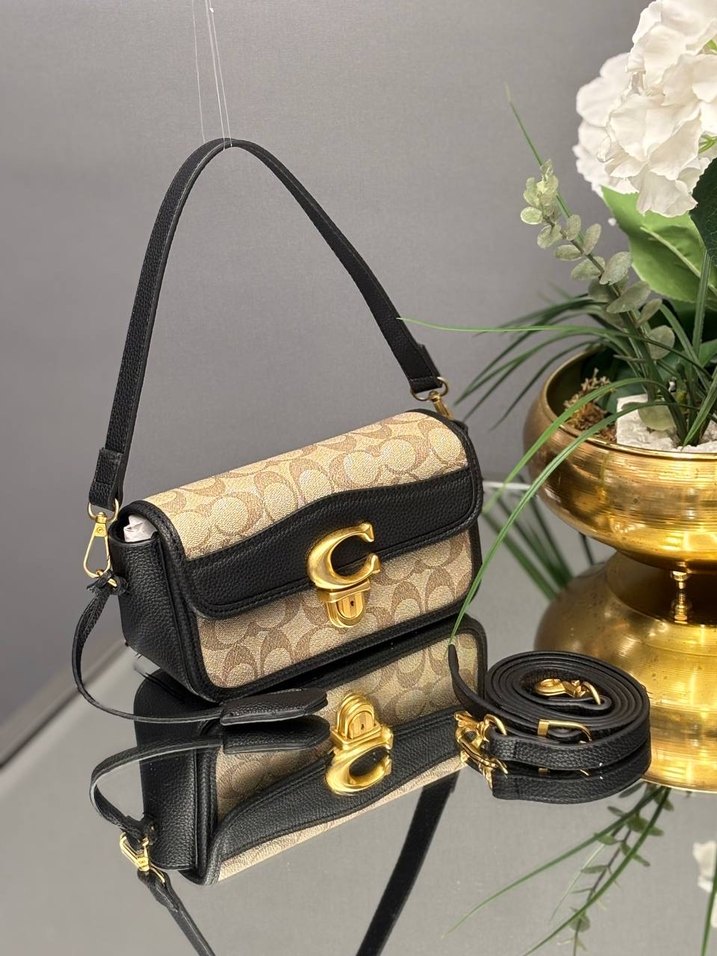 Kahverengi Desenli Deri Kadın Çanta - Görsel 3