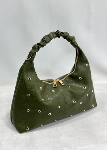 Klasik Şıklıkta İşlemeli Deri Kadın Çanta - Görsel 6