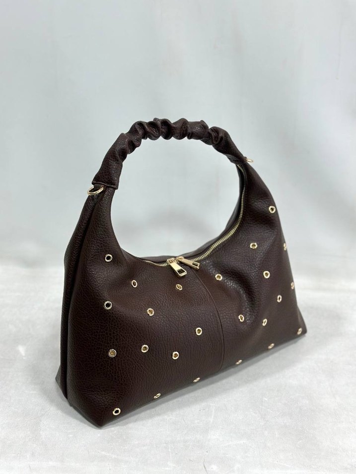 Klasik Şıklıkta İşlemeli Deri Kadın Çanta - Görsel 4